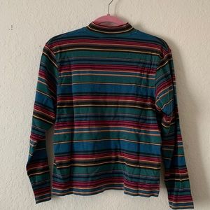 Vintage Striped Turtleneck Sweater